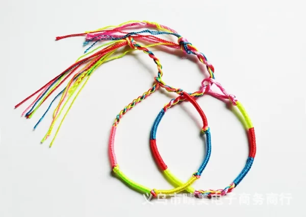 12 X Bracelets d'amitié en fil de coton tissé à la main, tissés à la main, brésiliens – Image 6