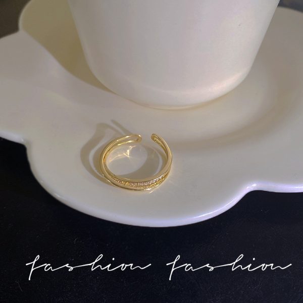 Anneaux de chaîne de ceinture pour femmes et hommes, bague en acier inoxydable plaqué or, tendance de luxe, mode coréenne, bijoux esthétiques, 2024 – Image 21