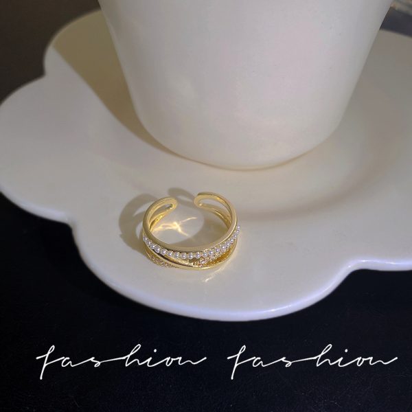 Anneaux de chaîne de ceinture pour femmes et hommes, bague en acier inoxydable plaqué or, tendance de luxe, mode coréenne, bijoux esthétiques, 2024 – Image 16