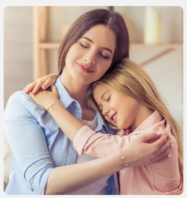Vnox – Bracelet pour enfants en acier inoxydable, incrustation de zircone cubique avec chaîne d'élément à nœud, bijoux de Style mignon au quotidien – Image 6