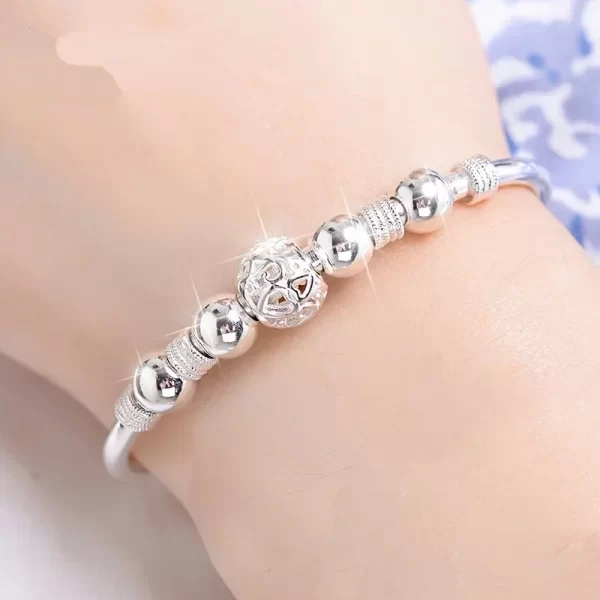Bracelets de perles porte-bonheur en argent regardé 925 pour femmes, mode coréenne, bracelets de créateurs de luxe, fête, cadeaux de bijoux de mariage, nouveau – Image 5