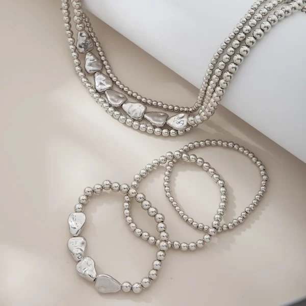 Collier de perles multicouche élégant pour femme, collier de déclaration de mariage, bijoux personnalisés, mode vintage, fête – Image 10