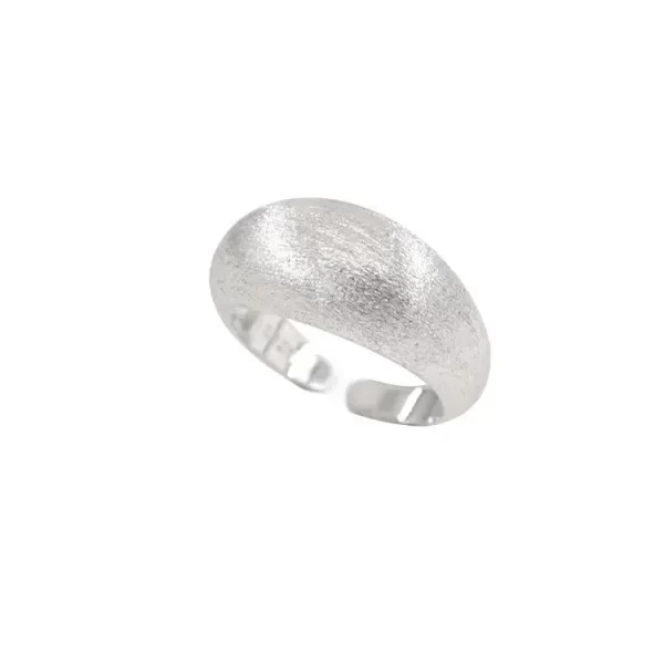 Grand anneau ovale Unique en argent Sterling 925 pour femmes, bijoux de doigt réglable, ouvert, Vintage, cadeau d'anniversaire de fête – Image 6