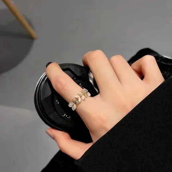 Anneaux de chaîne de ceinture pour femmes et hommes, bague en acier inoxydable plaqué or, tendance de luxe, mode coréenne, bijoux esthétiques, 2024 – Image 4