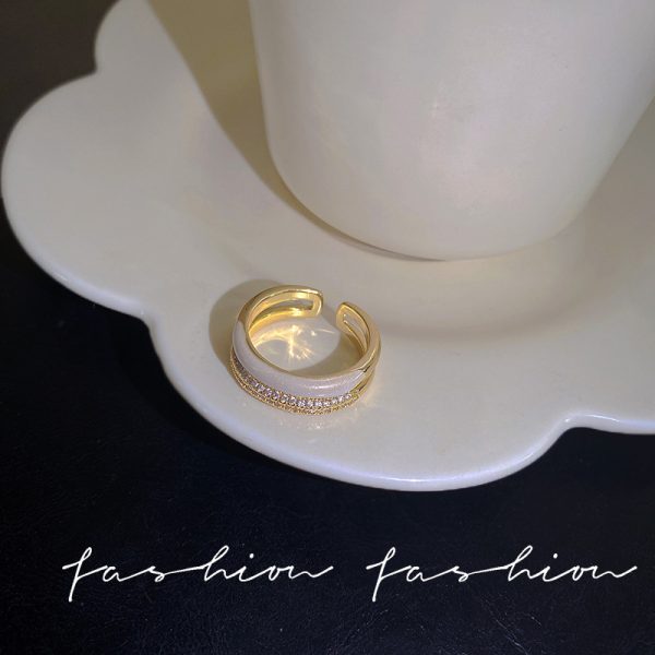 Anneaux de chaîne de ceinture pour femmes et hommes, bague en acier inoxydable plaqué or, tendance de luxe, mode coréenne, bijoux esthétiques, 2024 – Image 24