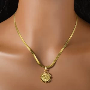 Colliers avec pendentif en chaîne de sexe doux, en acier inoxydable, couleur or, bijoux esthétiques, cadeau pour anniversaire, nouvelle mode