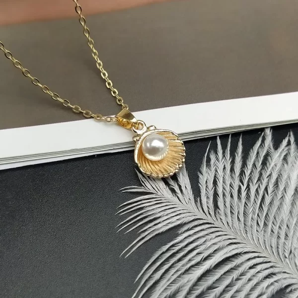 Collier avec pendentif en Imitation de perles pour femmes – Image 6