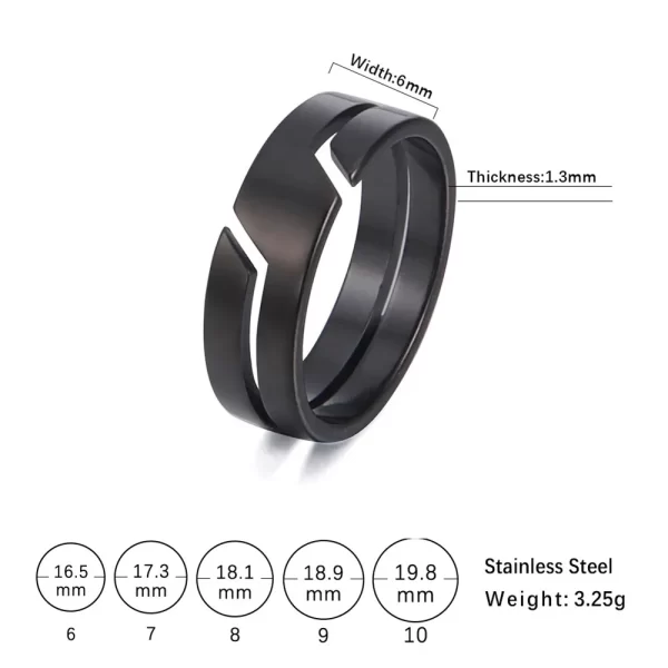 Skyrim bague en acier inoxydable 2025 – Image 5