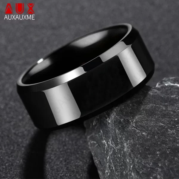 Bague Titane Homme en Acier inoxydable 2025