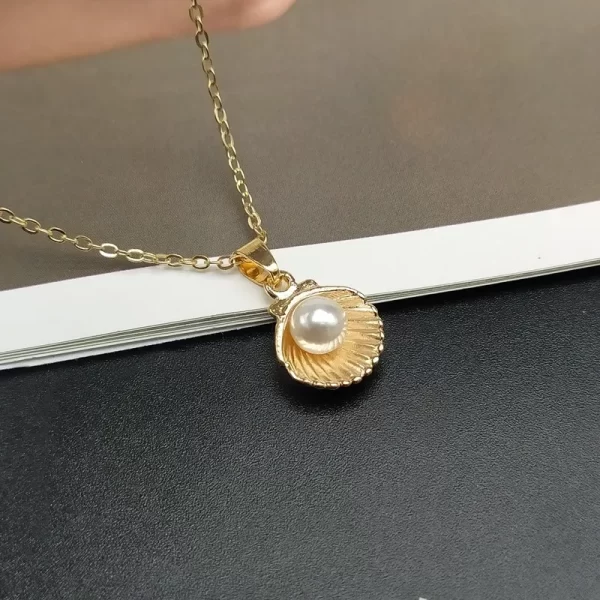 Collier avec pendentif en Imitation de perles pour femmes – Image 2
