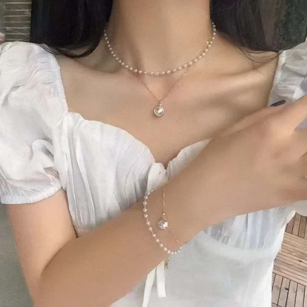 Collier Perles Femme en plaqué Or 2025 – Image 7