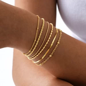 Bracelet de perles commissionné pour femme, bijoux empilables simples, 10mm