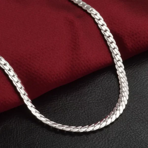 20-60cm 925 en argent Sterling marque de luxe Design Noble collier chaîne pour femme hommes mode mariage fiançailles bijoux cadeaux – Image 5