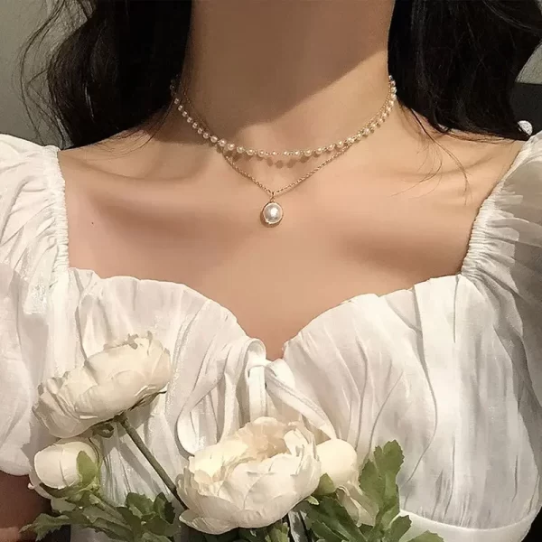 Collier Perles Femme en plaqué Or 2025 – Image 6