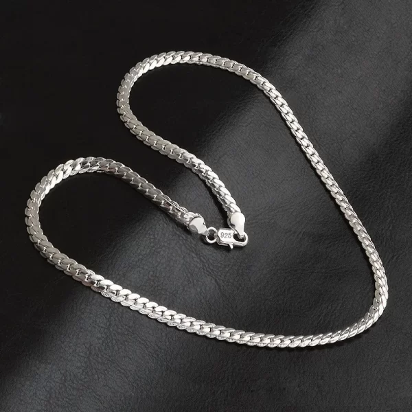 20-60cm 925 en argent Sterling marque de luxe Design Noble collier chaîne pour femme hommes mode mariage fiançailles bijoux cadeaux – Image 4