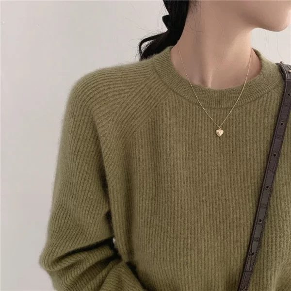 Chaîne de Cavicule pour Couple transfrontalier, géométrique en forme de cœur, léger, tempérament de luxe, Simple, doux, pendentif d'amour, collier, bijoux, nouvelle collection – Image 8