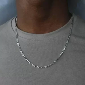 Collier figaro en argent 925 pour homme