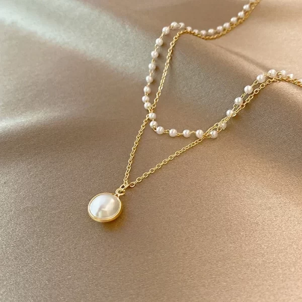 Collier Perles Femme en plaqué Or 2025 – Image 3