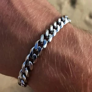 Wannee nouveau Bracelet à chaîne cubaine à la mode pour hommes classique en acier inoxydable 3 5 7mm de largeur Bracelet à chaîne pour hommes femmes bijoux cadeau de fête