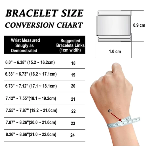 Bracelets à breloques italiens, chaîne de base, en acier inoxydable, Modules assemblés polyvalents, cadeau idéal, universel, 9mm, livraison directe – Image 6