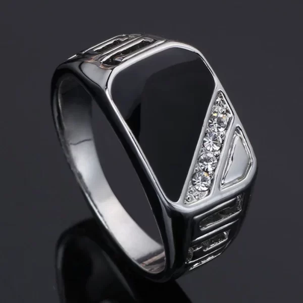 Bagues carrées chevalière pour hommes, Collection de Style Punk, couleur or, largeur, bague de motard, bijoux de fête de mariage, vente en gros – Image 9