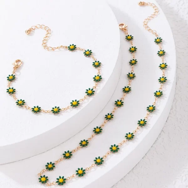 Collier ras du cou court pour femmes et filles, déclaration de mariage, bijoux de cou pour patients, fleur détruire Andravicle JONecklace, style coréen, doux – Image 8