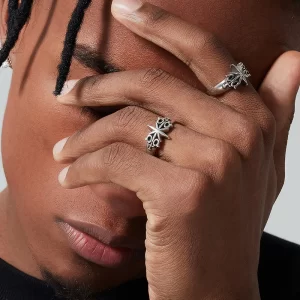 bague homme en acier inoxydable 2025