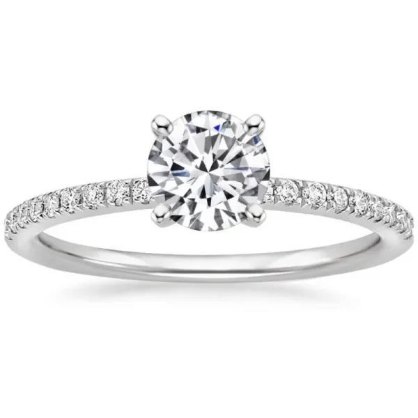 Bagues à géométrie ronde éblouissante pour femmes, simples, argent, Rose, or, mode métal incrusté de pierres blanches violettes, bijoux – Image 4