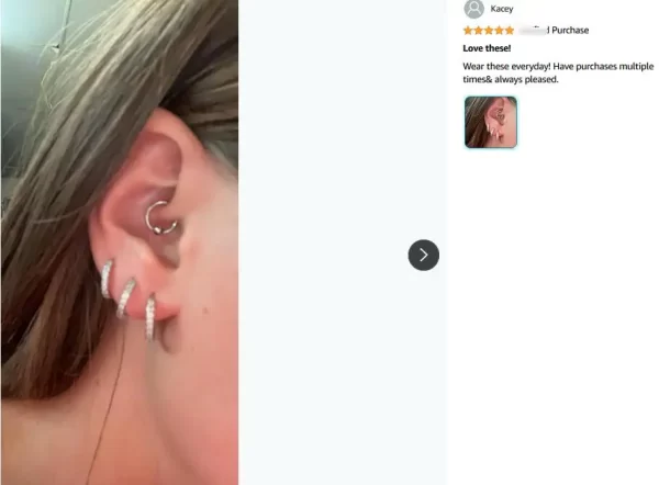 Petites boucles d'oreilles créoles en argent Sterling 925, Huggie en zircone plaqué or 14 carats, Piercing pour Cartilage, manchette d'oreille, petites boucles d'oreilles pour femmes et hommes – Image 7