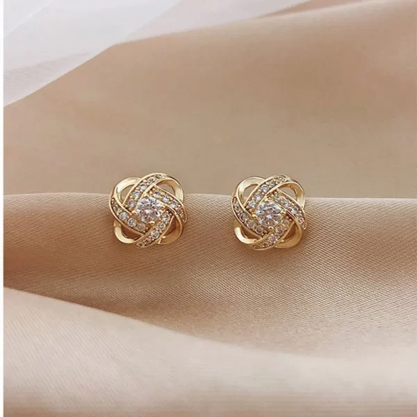 Boucles d'oreilles femme géométrique creuses  en acier inoxydable – Image 3