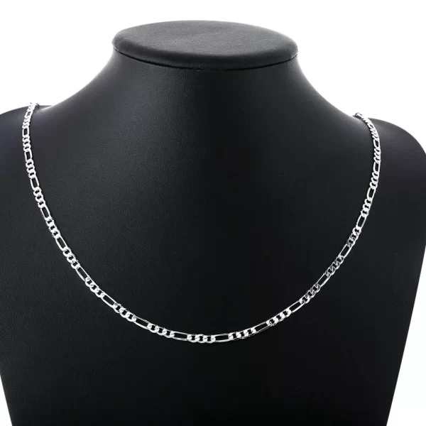 Collier figaro en argent 925 pour homme – Image 4