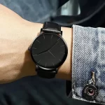 montre bracelet cuir homme