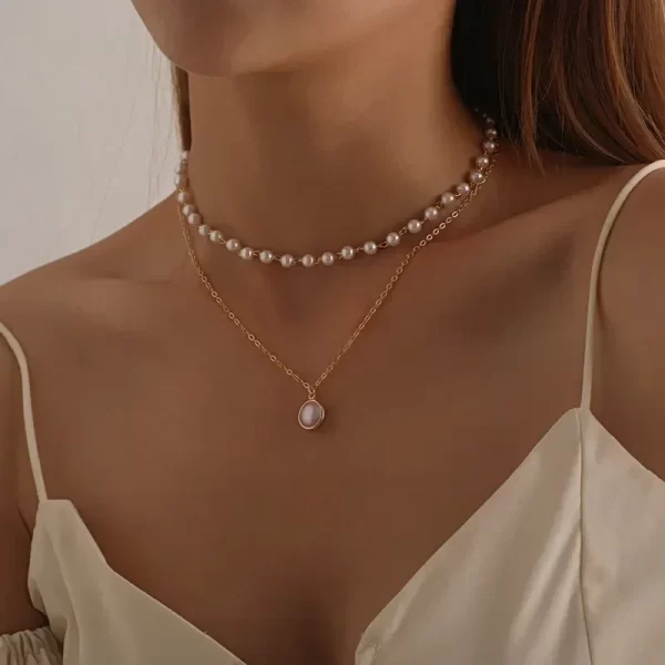 Collier Perles Femme en plaqué Or 2025 – Image 5