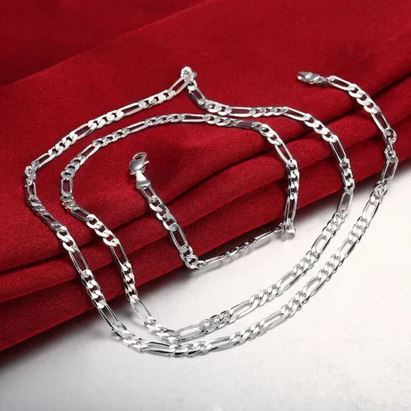 Collier figaro en argent 925 pour homme – Image 3